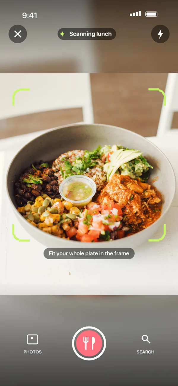 Snap a photo of your meal